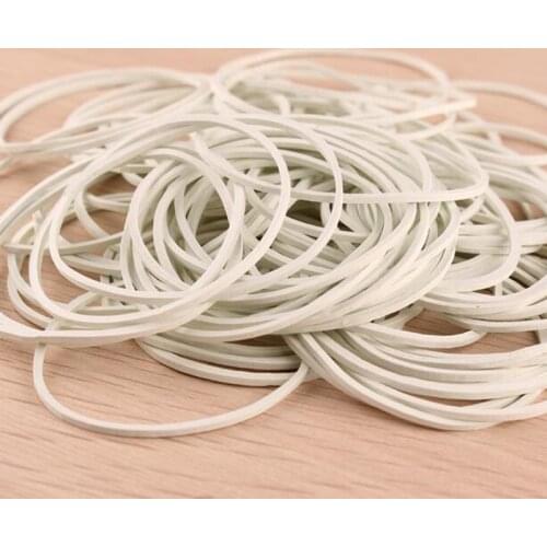Novelty 500 Pcs/Pack white Rubber Band Natural Rubber Band Home Food Kid Hair Package Office supplines