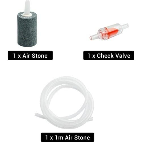 Aquarium Air Pump Fish Tank Mini Compressor Single Outlet with Check Valve Tube Aquatic Accessories 110V 220V 2.5W