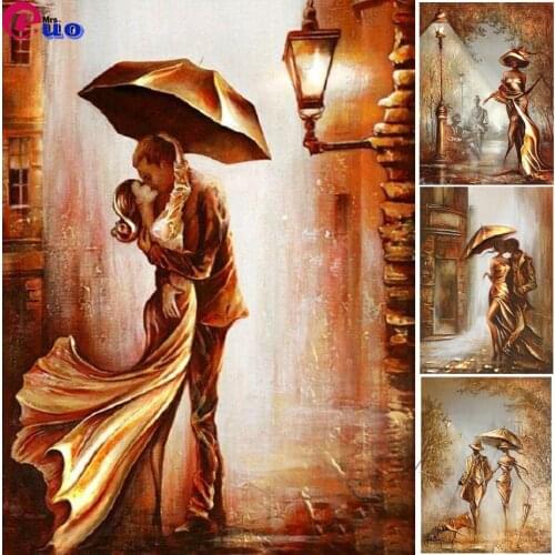 Diamond Painting Diy 5D European Style Artistic Abstraction Romantic Elegant Couple Photo Drawing Living Room Furniture Decor