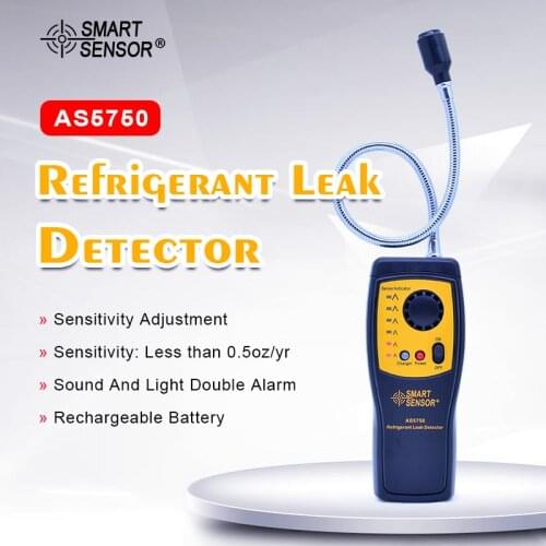 AS5750 Halogen Gas detector Automotive Air Conditioning Refrigerant Gas Freon Leak Detector Location Determine Tester alarm