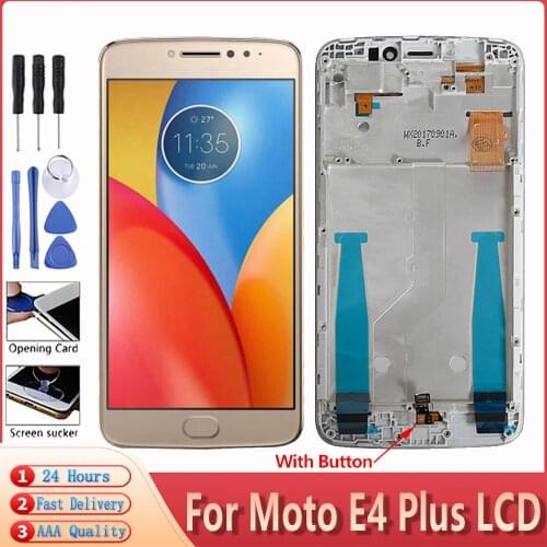 5.5" AAA+++ Display For Moto E4 Plus LCD Touch Screen With Frame Digitizer Assembly Replacement For Motorola MOTO E4 Plus LCD