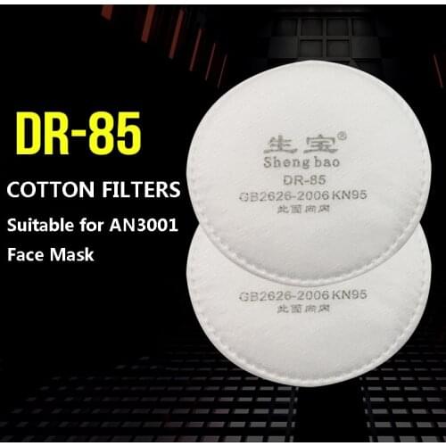 Respirator Filter Cotton Particulate Filter Dustproof Replaceable Chemical Gas Mask Welding Paint Spraying Industry