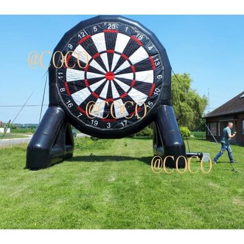 Giant cheap inflatable football dart board, 4m/5m high foot ball dartboard sports game carnival game for sale,free shipment