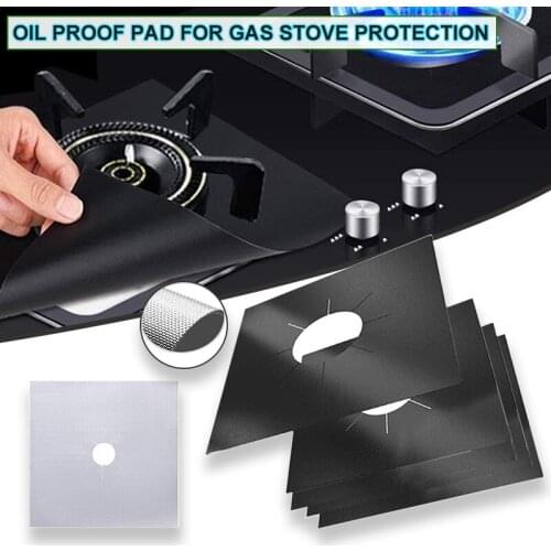 Hot Sale 1/3/5pcs Stove Top Protect Mat Reusable Non-stick Cover Liner Clean Cook for Kitchen Cookware Parts Kitchen Dining Bar