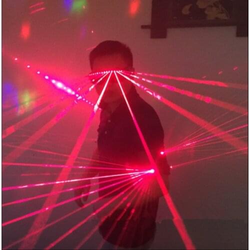 Hot Sale Red Laser Man Luminous Laser Dance Costume Laser Armband Glasses Clothes Laserman Laser Suits Costumes For Party Bar