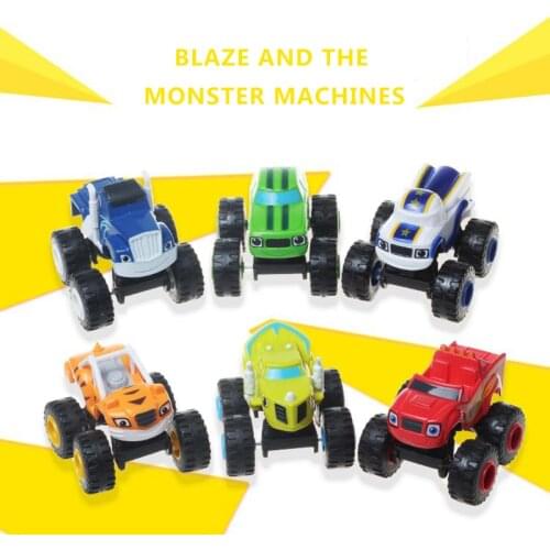 6 PCS/SET Russia miracle cars Blaze Toys Vehicle Car Transformation Toys With Original Box Best Gifts For Kids