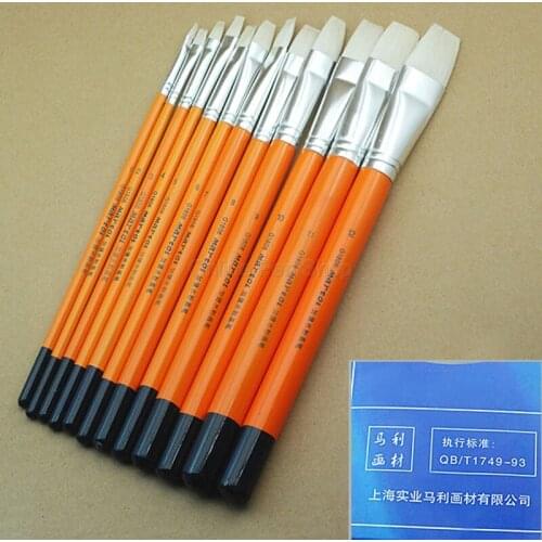 6 pcs 12 pcs Classic Artist Paint Brush Professional Nylon Hair Wood Handle Watercolor Acrylic Oil Brush Painting Art Set