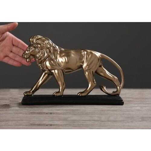 Lion Collectible Wild Cat Animal Decoration Figurine Sculpture Model