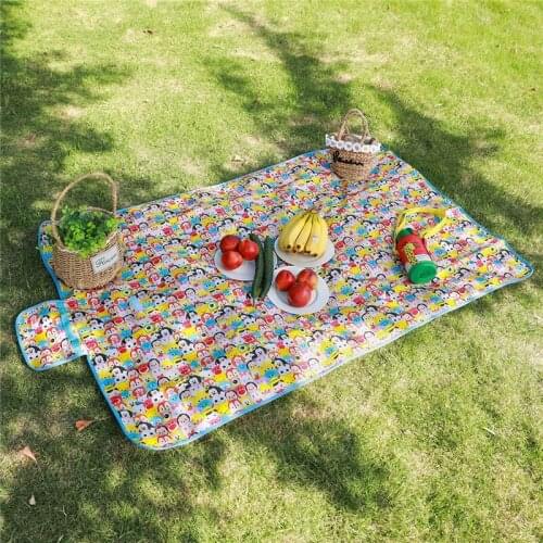 150x100cm Mickey Beach Mat Camping Mat Oxford Waterproof Portable Picnic Mat Kids Playmat Mattress Outdoor Camping