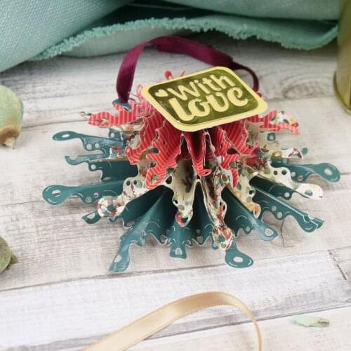 Beautiful Christmas Snowflake Overlaping Flowers For DIY Scrapbooking Crafts Card Making New 2019