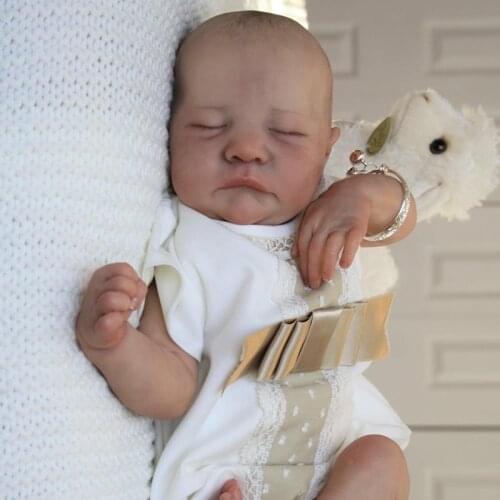 Reborn baby doll for girls, organic silicone, soft touch, holiday gifts, birthday gifts, bebe toys for children 48cm