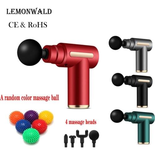 LEMONWALD Massage Gun Deep Tissue Percussion Muscle Massager For Pain Relief Fascia Gun Electric Body Massager