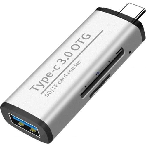 Multi-functional Type C OTG Card Reader With USB Female Interface For PC USB 3.0 Read TF Memory Card Reader Adapter Computer