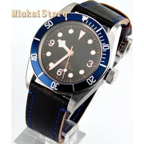 Fashion top mens waterproof watch CORGEUT 41mm sapphire crystal sterile dial Seagull movement mens mechanical business watch