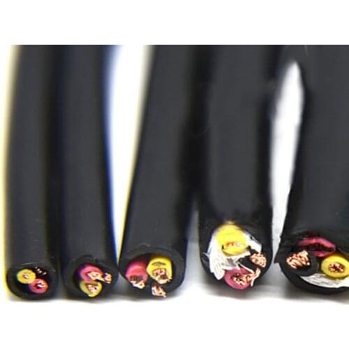 Pure Copper Wire RVV3 3core 0.12 Square Sheathed Wire Multi-core Cord Power Signal Control Three Pin PVC Wire 100 meters