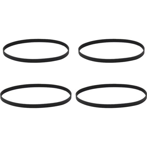 4 Pieces GT2 Timing Belt 6mm Wide 2mm Pitch 2GT For 3D Printer CNC 158mm + 200mm