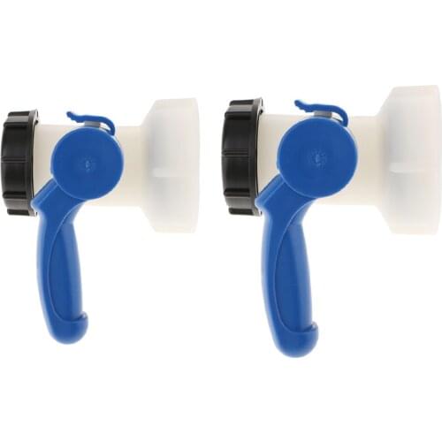 Heavy Duty 75mm+65mm 1000L IBC Tote Tank Butterfly Valve Taps Water Adapter For Oil and Water Container