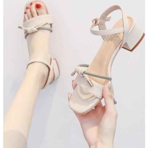 Shoes Women Slippers 2021 Summer New Heel Sandals Heel Fashion High Heel Sandales Femmes