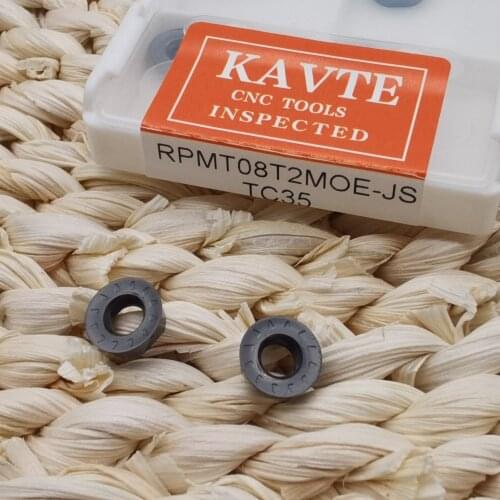 RPMT08T2 MOE JS TC35 carbide tool milling insert metal lathe tools RPMT 08T2 R4 Cutting tool carbide inserts turning tool