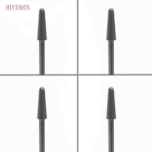 HIVISOIN Carbide Nail Drill Bit - Cone Bit - F (Silver)