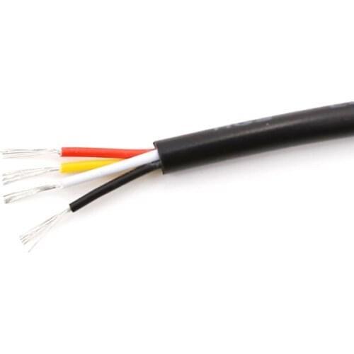 UL2464-20AWG Black/White Multicore Sheathed Power Cord Cable 2/3/4/5/6/7/8Cores Tinned Copper 300V 80