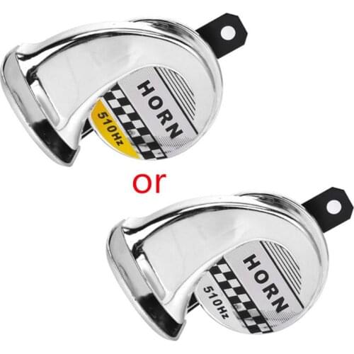 Universal DC 12/24V Car Snail Air Horn 105-115dB 510Hz Electric Siren for Auto