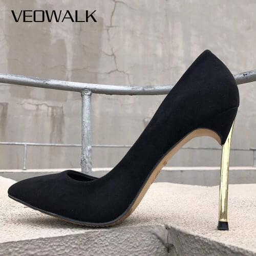 Замшевые туфли-лодочки Veowalk China At AliExpress