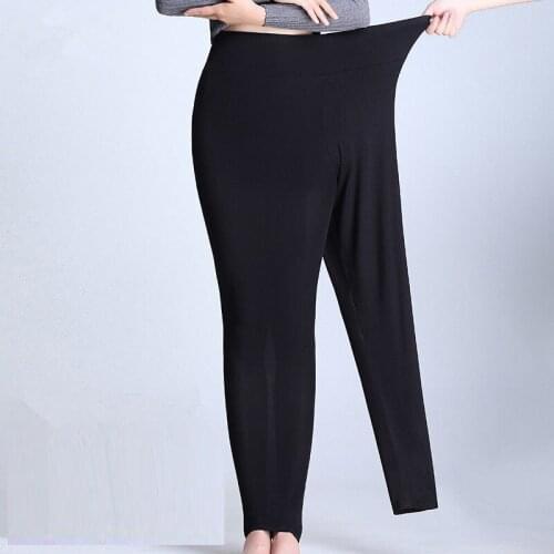 Plus Size ModalWomen Leggings Casual Candy Colors Legging Large Black Stretch Skinny Pencil Pants Trousers