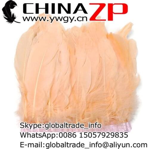 Retail and Wholesale from CHINAZP Factory 10yards/lot Good Quality Dyed Peach Goose Feathers Trim