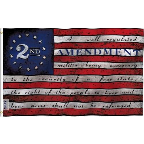 Anley Fly Breeze 3x5 Foot 2nd Second Amendment Flag - 2nd Amendment 1791 Vintage American Flags Polyester with Brass Grommets