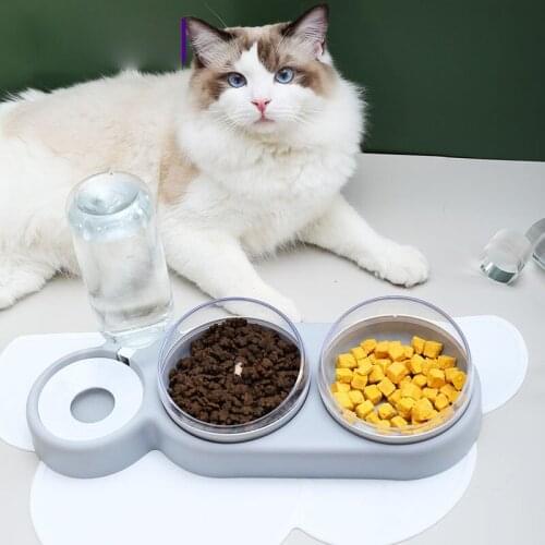 Cat Bowl Automatic Water Dispenser Water Storagethree Bowls Of Pet Dog Cat Food Bowl Food Container With Pet Waterer Для Кошек