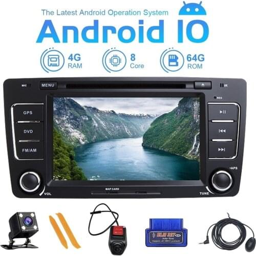 ZLTOOPAI Android 10 Car Radio 2 Din For Skoda Octavia Yeti Car Multimedia Player GPS Stereo Audio DVD Player Car Player IPS DSP