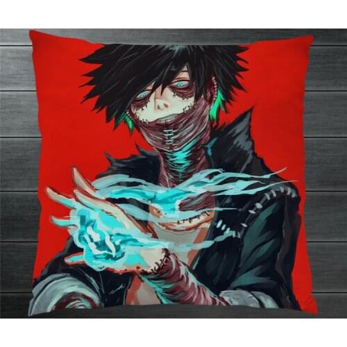 Boku No My Hero Academia Dabi Izuku Midoriya Two Side Pillowcase 40x40cm Pillow Cushion Case Cover Cosplay Car/Bed/Sofa Decor