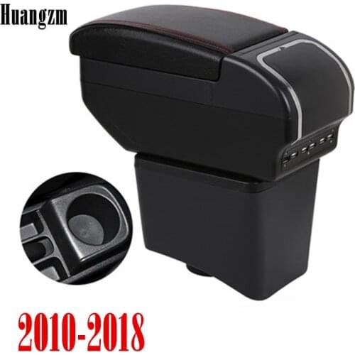 Center Centre Console Storage Box For VW Polo Vento 2010-2017 armrest 2011 2012 2013 2014 2015 2016 2017 2018 2019