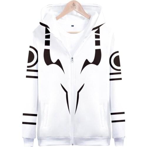Jujutsu Kaisen Hoodie Zip Sweatshirt Kids Jackets Anime 3D Printed Students Coats Jujutsu Kaisen Jacket Casual Cosplay Clothes