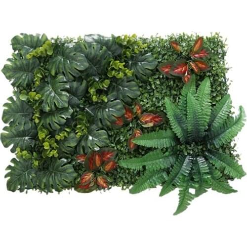 Artificial Grass DIY Miniature Lawn, Garden Ornament, Red Leaves