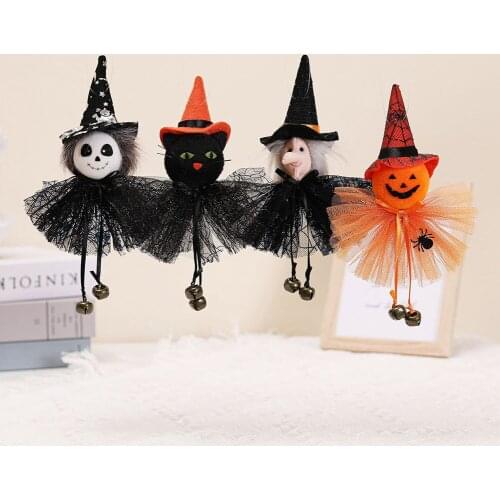 Halloween Ghost Dolls Pumpkin Ghost Witch Dolls Halloween Holiday Prop Ornament Ghost Doll Party Yard Home Decoration Home Decor
