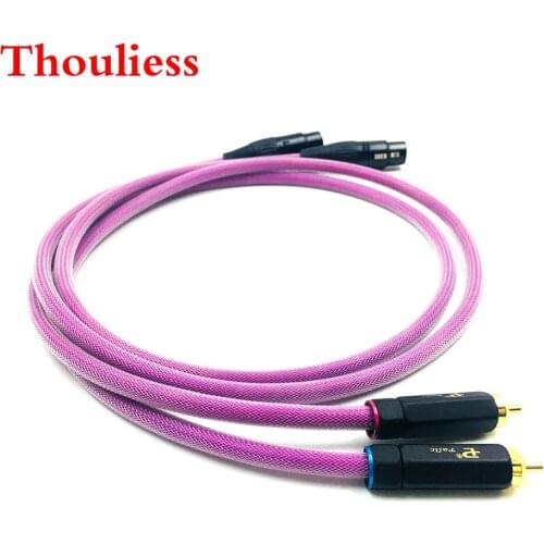 Thouliess Pair HIFI-BR-109 2RCA Male to 2XLR Female Cable XLR Balanced Reference Interconnect Audio Cable with XLO HTP1 Cable