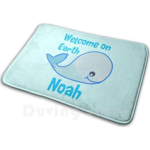 Baby Noah To Celebrate Your Birth Mat Rug Carpet Anti-Slip Floor Mats Bedroom Infant Whale Baby Bump Baby On Board Baby Sitter