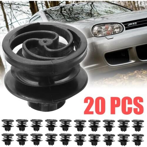 Mayitr 20pcs/set Plastic Interior Door Card Trim Panel Clips 3B0868243 Replaces For V-W G-OLF MK4 P-ASSAT B-ORA
