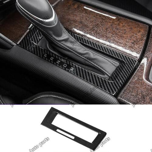 Carbon Fiber Gear shift Box panel Cover Trim For Cadillac XTS 2015 2016 2017 2018