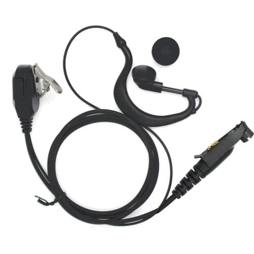 G-type Earhook Earpiece Thick Braided Wire Walkie Talkie Headset For Anysecu W5 W6 Handheld Transceiver