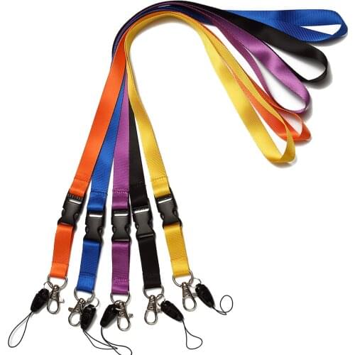 5 Pack Office Neck Lanyards Detachable Buckle Enhanced Model Hook breakaway Strap Quick Release safety lanyard for ID