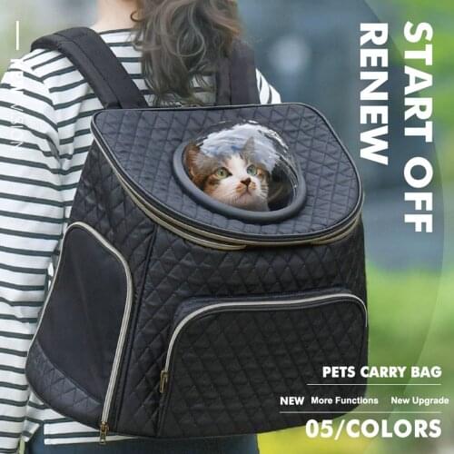 Portable Dog Cat Carrier Bag Breathable Space Capsule Astronaut Travel Bag Quilting Outdoor Pet Backpack
