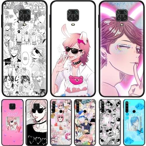 Anime Yarichin Club Silicone Cover For Xiaomi Redmi Note 9 9A 9C 9S Pro Max 8T 8 7 6 5 Pro 5A 4X 4 Prime Phone Case