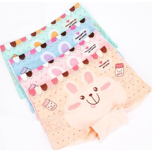 HPBBKD 10pcs/lot Girl Cartoon Panties Cotton Children Breathable Underwears Boxer Panties For Girls Kids Shorts Pants GU027