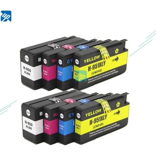 UP 8PK Compatible Ink Cartridge for 950XL 951XL for HP OfficeJet Pro 251dw 276dw 8680 8615 8625 printer full ink Show Ink Level