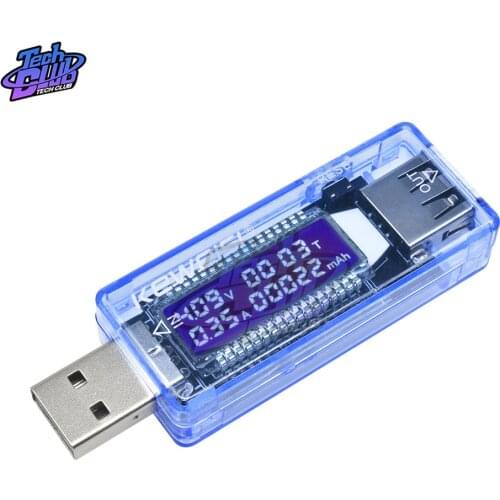 USB Current Voltage Capacity Tester Volt Current Voltage Meter Time Display Mobile Power Detector Battery Test