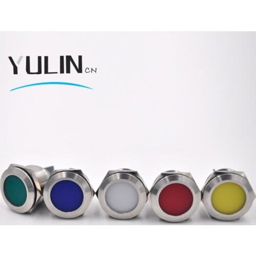 25mm Waterproof IP67 LED Metal Indicator Pilot Light Signal Lamp Machine Boat Car Working PC Power