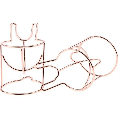 2x Lovely Cute Makeup sponge Blender / Powder Puff Holder Stand Rose Gold